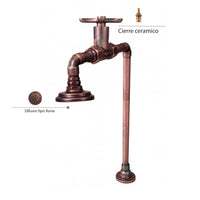 Griferia Vintage Trebol Lavamanos Cobre antiguo (Copia)