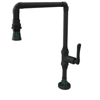 Grifería Industry  Negro Mate (Agua Fría)