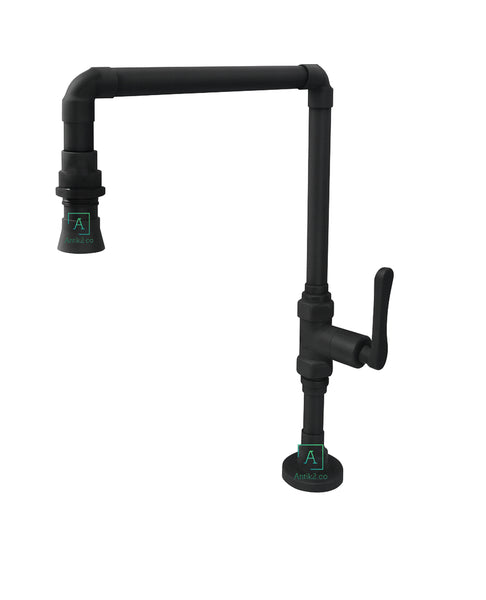 Grifería Industry  Negro Mate (Agua Fría)