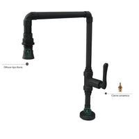 Grifería Industry  Negro Mate (Agua Fría)