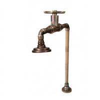 Grifería Lavamanos Vintage Trebol Bronce Antiguo
