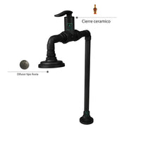Griferia Lavamanos Vintage Stylo Negro (Agua Fria)