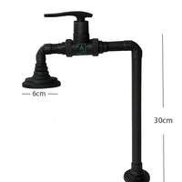 Griferia Lavamanos Vintage Stylo Negro (Agua Fria)
