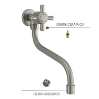 Griferia Pared Vicenza Niquel Satin