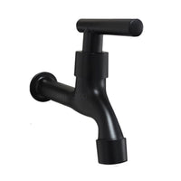 Llave terminal Pared Palanca Negro Mate (Agua fria)