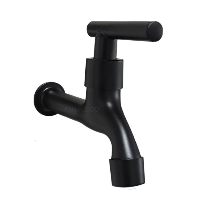 Llave terminal Pared Palanca Negro Mate (Agua fria)