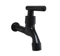 Llave terminal Pared Palanca Negro Mate (Agua fria)