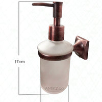 Jabonera Liquida Cobre Antiguo Soporte a Pared