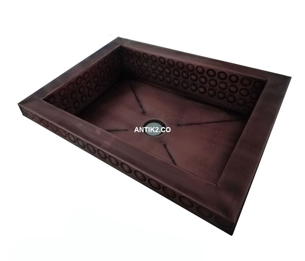 Lavamanos Vintage  Rectangular 50X40CM Cobre Antiguo