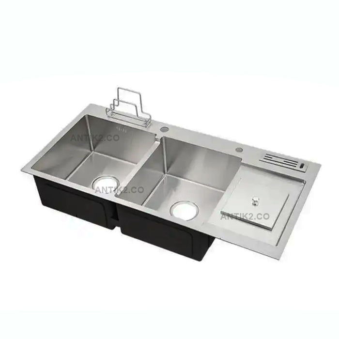 Lavaplatos Doble poceta Acero inoxidable 304