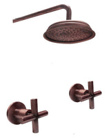 Mezclador vintage Cobre Antiguo + Ducha  20cm