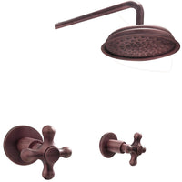 Mezclador  vintage  Cobre Antiguo + Ducha  25cm