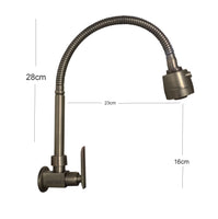 Grifería Pared  Flexible doble funcion  Bronce Antiguo