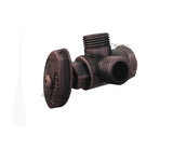 Registro Regulacion Doble  Cobre  antiguo
