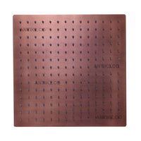 Registro Cuadrado  y ducha 20cm x 20cm  Cobre antiguo