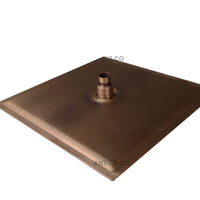 Ducha Cuadrada  Bronce Antiguo 25x25cm
