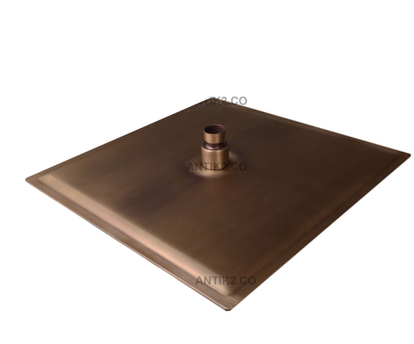 Ducha Cuadrada  Bronce Antiguo 25x25cm