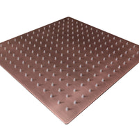 Registro Cuadrado  y ducha 20cm x 20cm  Cobre antiguo