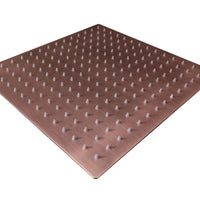 Ducha Cuadrada slim Cobre Antiguo 25cm x 25