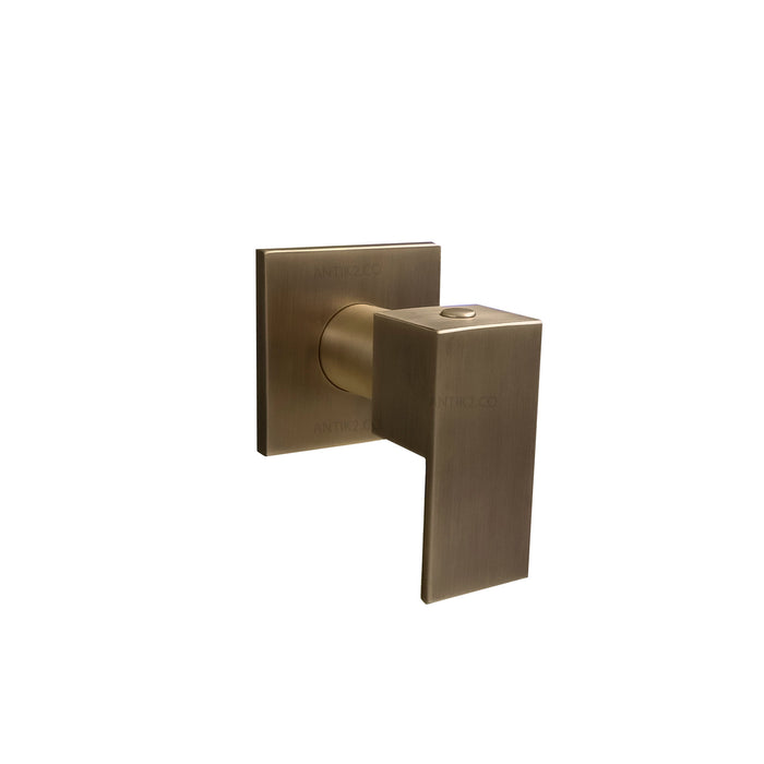 Registro Ducha cuadrado  Bronce antiguo