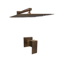Registro cuadrado Bronce Antiguo + Ducha 20x20cm