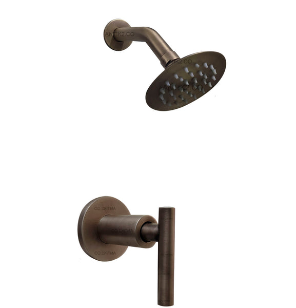 Registro  Bronce Antiguo + Ducha 10cm