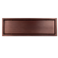 Rejilla Piso  Cobre Antiguo revestimiento  Rectangular 60x10cm