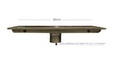 Rejilla Piso  Bronce Antiguo Invisible 60x10cm