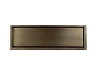 Rejilla Piso  Bronce Antiguo Invisible 60x10cm