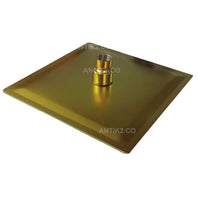 Registro Ducha Square  Dorado Mate + Ducha 20x20cm
