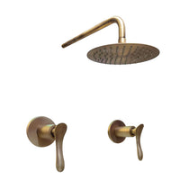 Mezclador Ducha Vintage Bronce Antiguo + Ducha 20cm