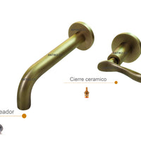 Llave Pared Lyon Vintage Bronce Antiguo (Agua fria)
