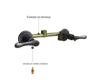 Mezclador ducha Lyon Bronce Antiguo + Ducha 30cm