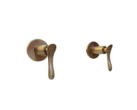 Mezclador ducha vintage 8" Palanca  Bronce Antiguo