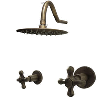 Mezclador vintage Bronce Antiguo + Ducha 20cm