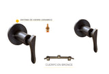 Mezclador ducha niza Bronce Antiguo + Ducha 30cm