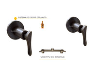Mezclador ducha niza Bronce Antiguo + Ducha 20cm