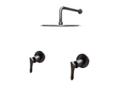 Mezclador ducha niza Bronce Antiguo + Ducha 30cm