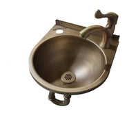 Set Lavamanos 32x30cm Vintage a pared Bronce Antiguo
