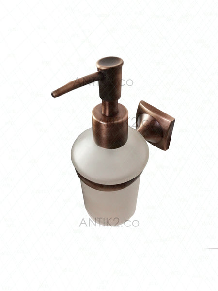 Jabonera Liquida Cobre Antiguo Soporte a Pared