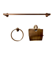 Juego De Accesorios Vintage  Bronce Antiguo x 3