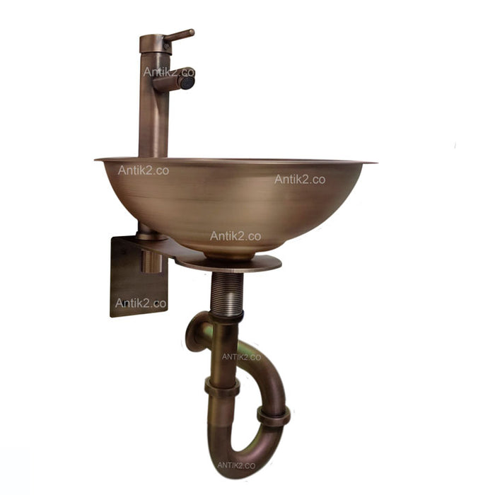 Kit lavamanos Vintage Bronce Antiguo