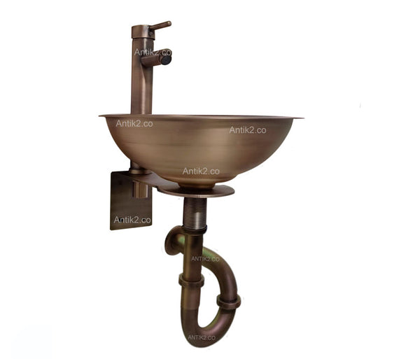 Kit lavamanos Vintage Bronce Antiguo