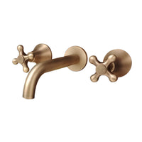 Mezclador Lavamanos Pared vintage  Toulouse Bronce Antiguo