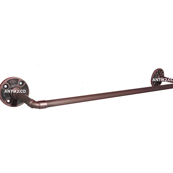 Toallero de Barra Vintage Cobre Antiguo 60cm