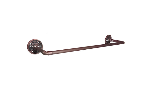 Toallero de Barra Vintage Cobre Antiguo 60cm
