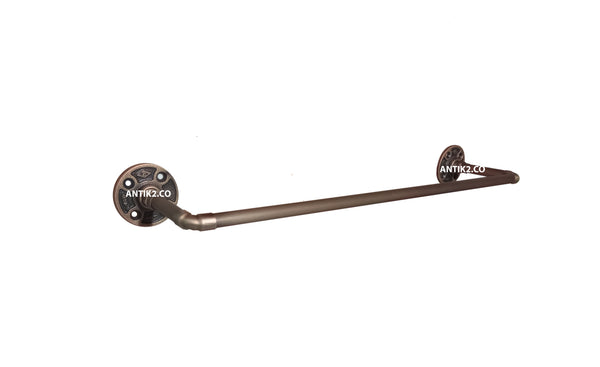 Toallero de Barra Vintage Bronce Antiguo 60cm