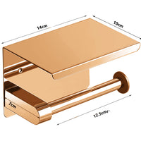 Porta Rollo Con Base Oro rosa