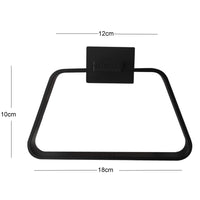 Juego de accesorios Square negro x 3 piezas