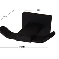 Juego de accesorios Square negro x 3 piezas